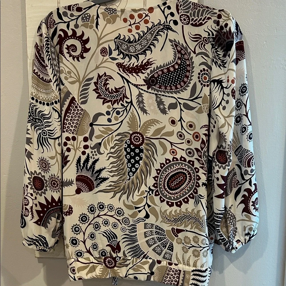LOFT Paisley Print Blouse - multicolored - Picture 3 of 4